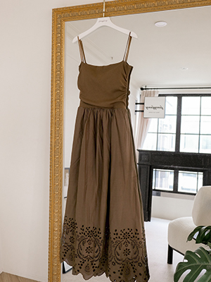 鏤空雕花Bra Top連衣裙